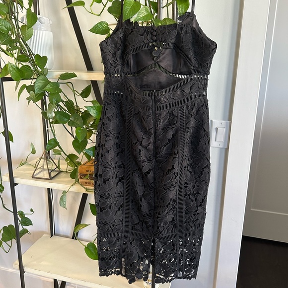 Bardot Black Lace Dress - Picture 6 of 7